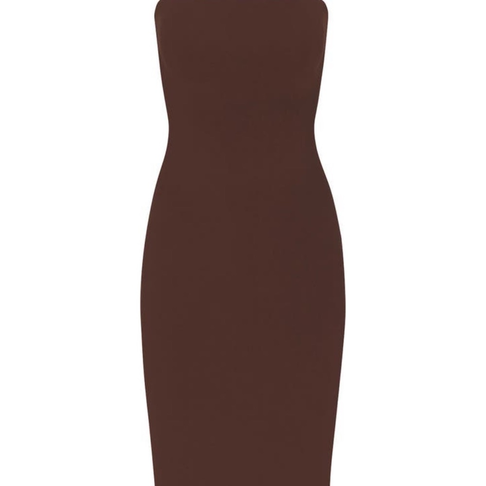 Skims brown tube dress